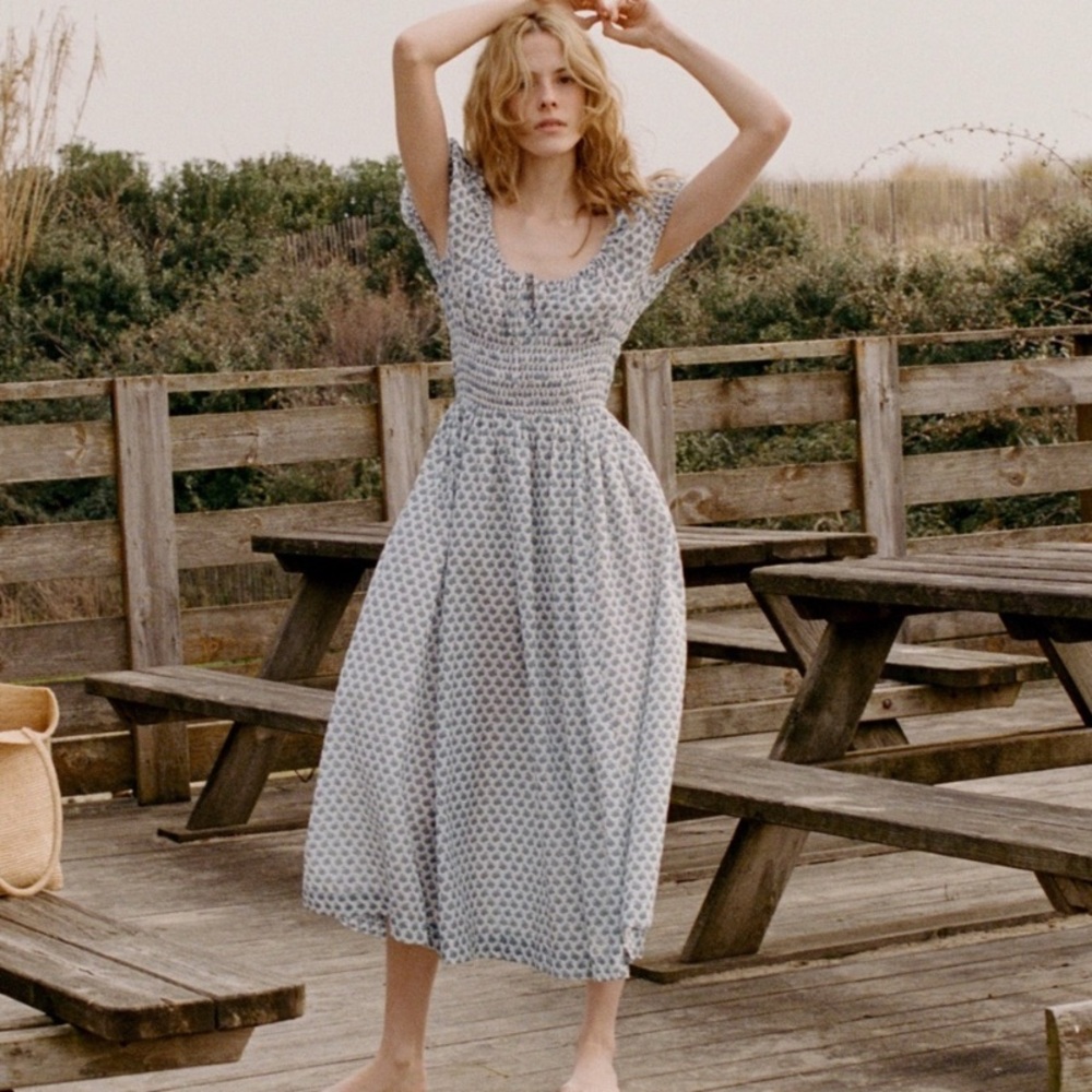 DÔEN Quinn Dress in Dahlia Ditsy